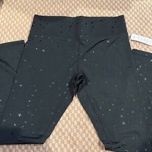 Terez Black Star Pattern Leggings